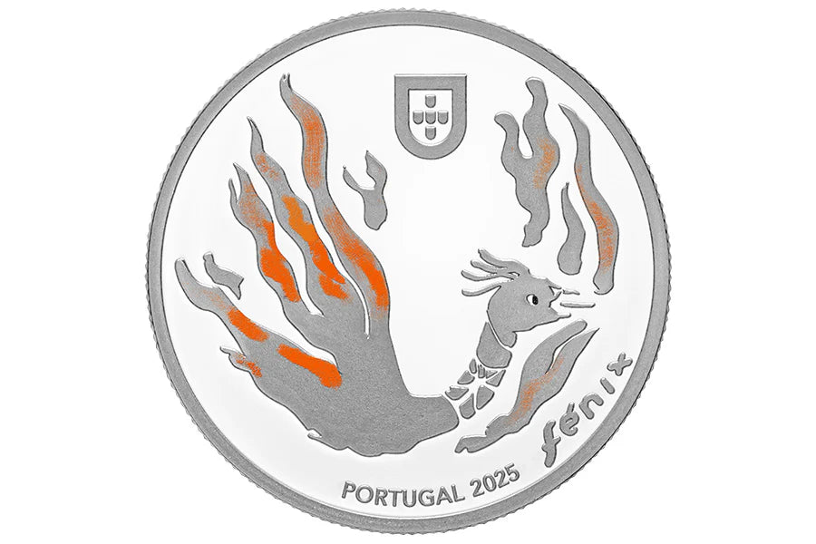 5 euros plata PORTUGAL 2025 - Fénix – De las cenizas al oro