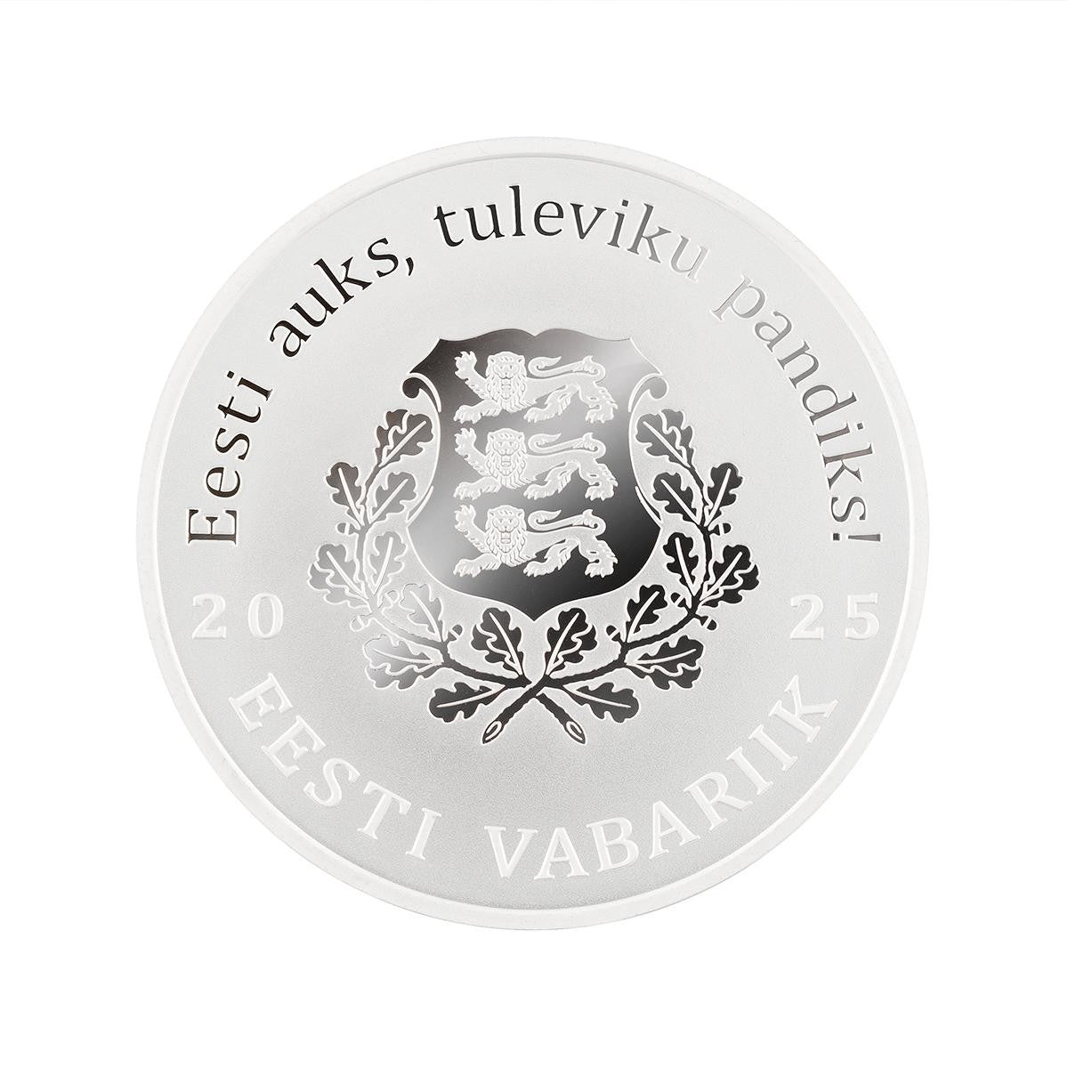 ESTONIA 15 euro plata 2025 LA RESISTENCIA - los chicos Finlandeses