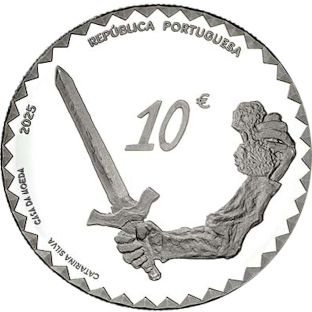 10 euros plata PORTUGAL 2022 PAULA REGO