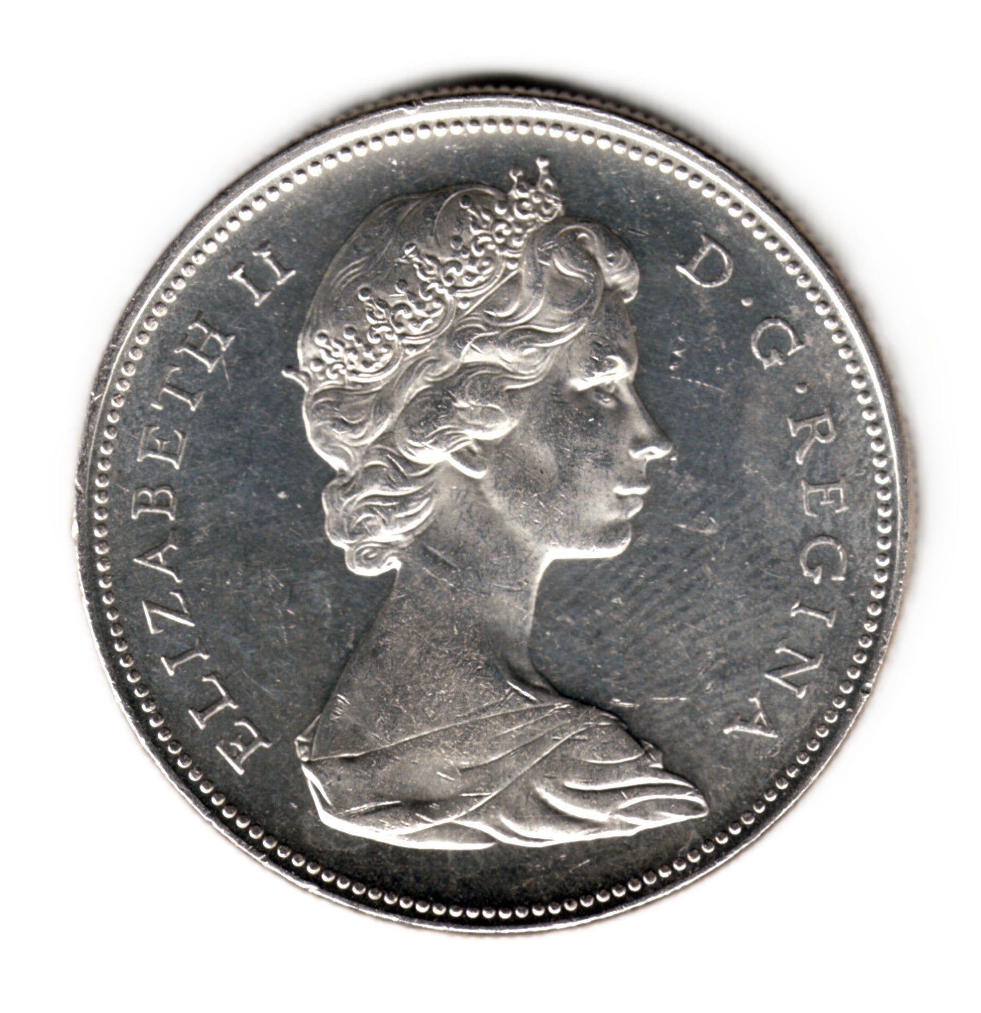 1 dolar plata CANADA 1966 CANOA