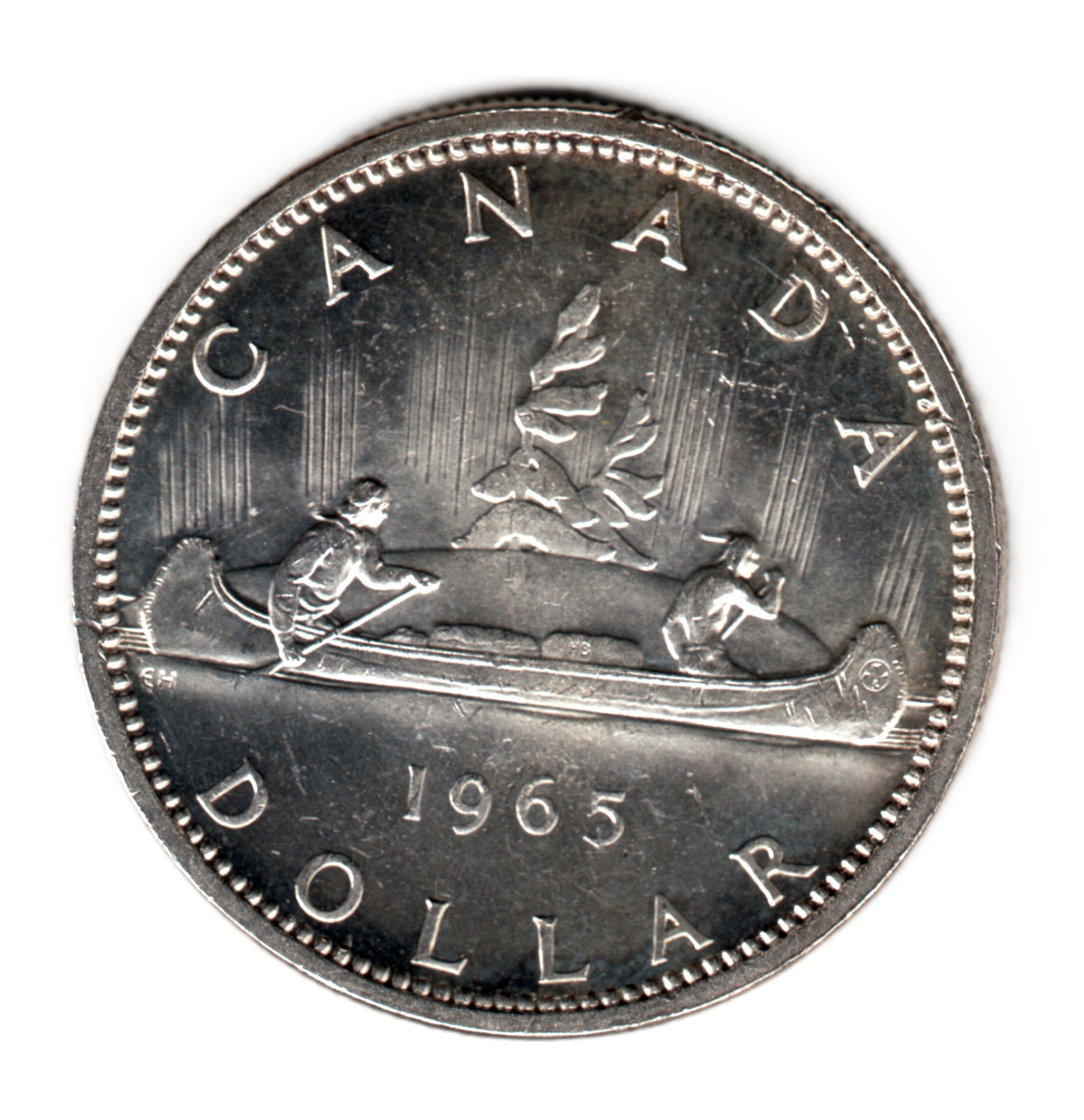1 dolar plata CANADA 1965 CANOA