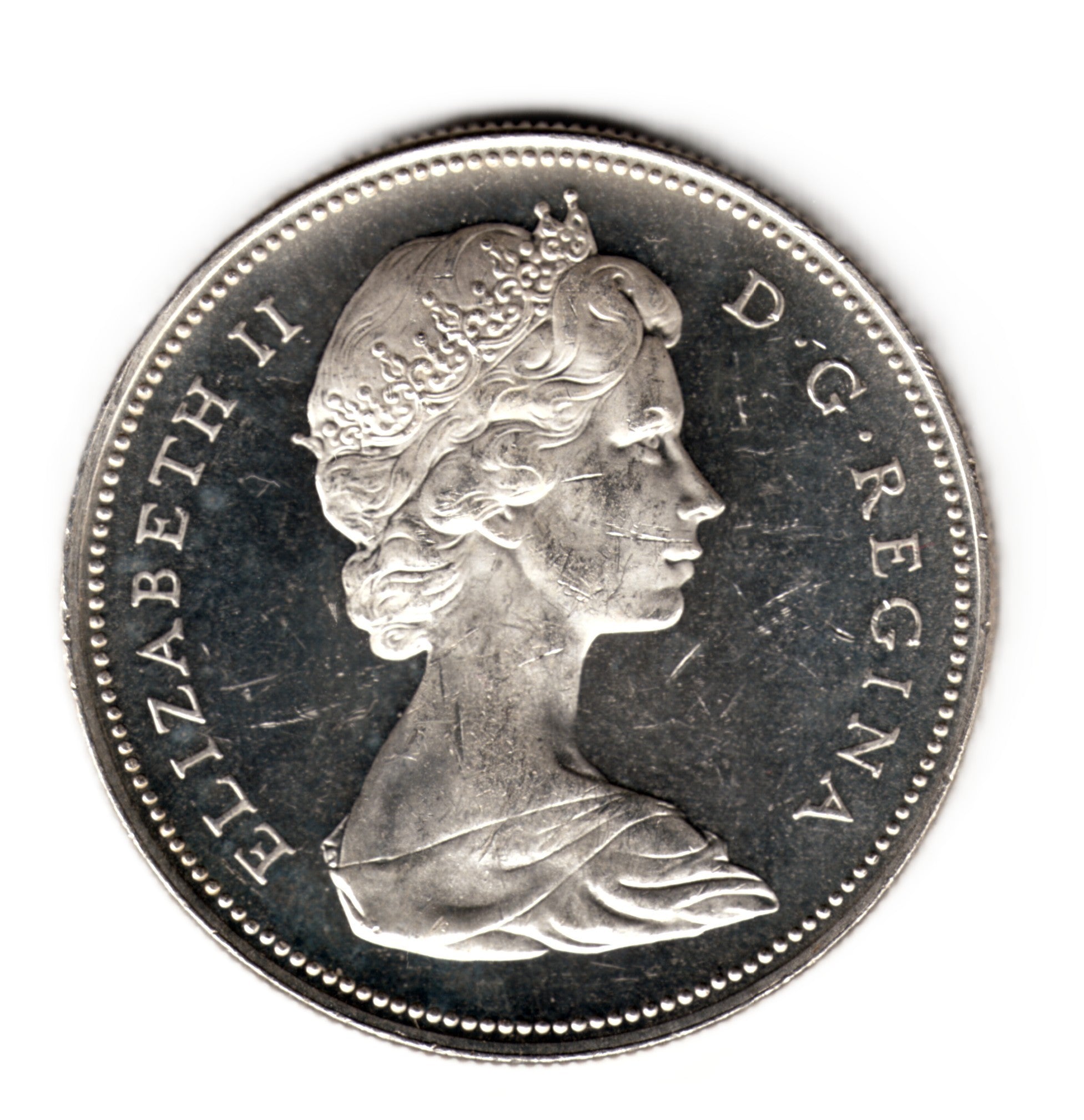 1 dolar plata CANADA 1965 CANOA