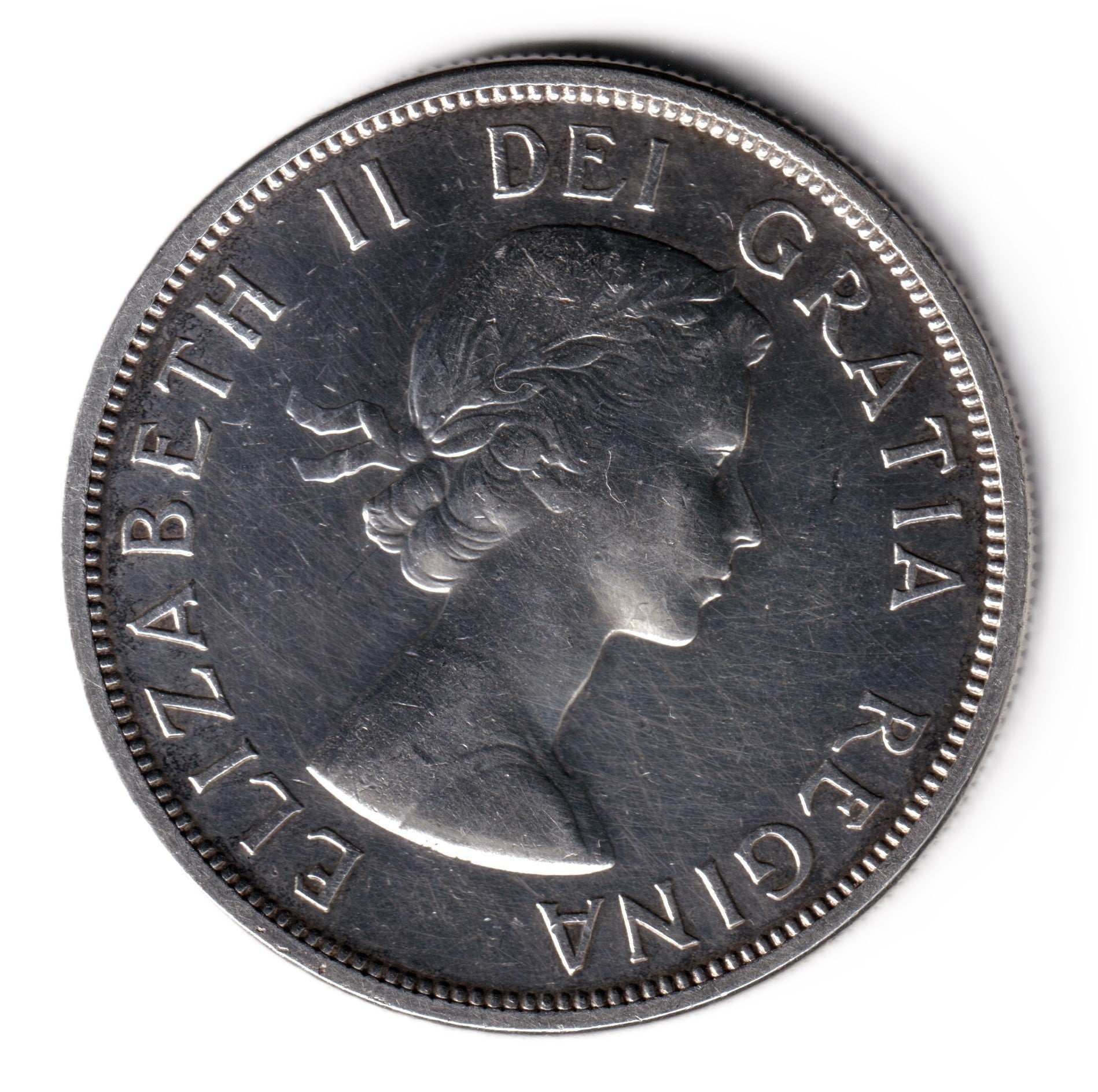 CANADA 1 dolar 1958 TOTEM Centenario de la Columbia Británica