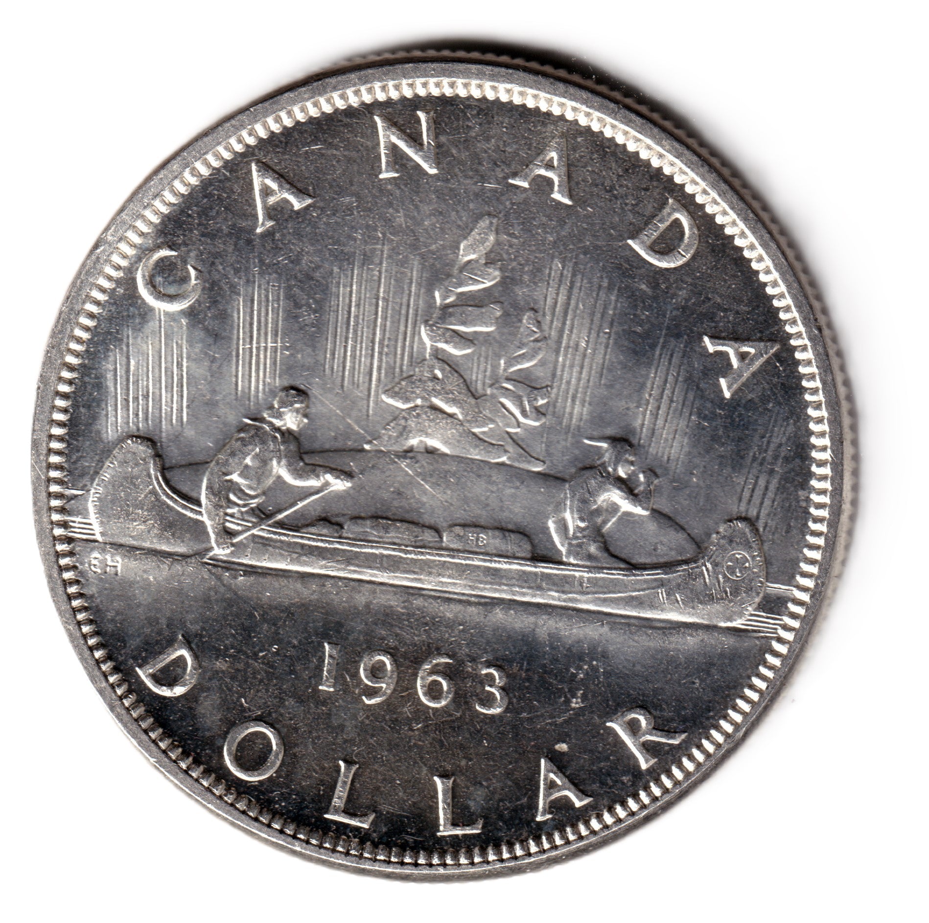1 dolar plata CANADA 1963 CANOA