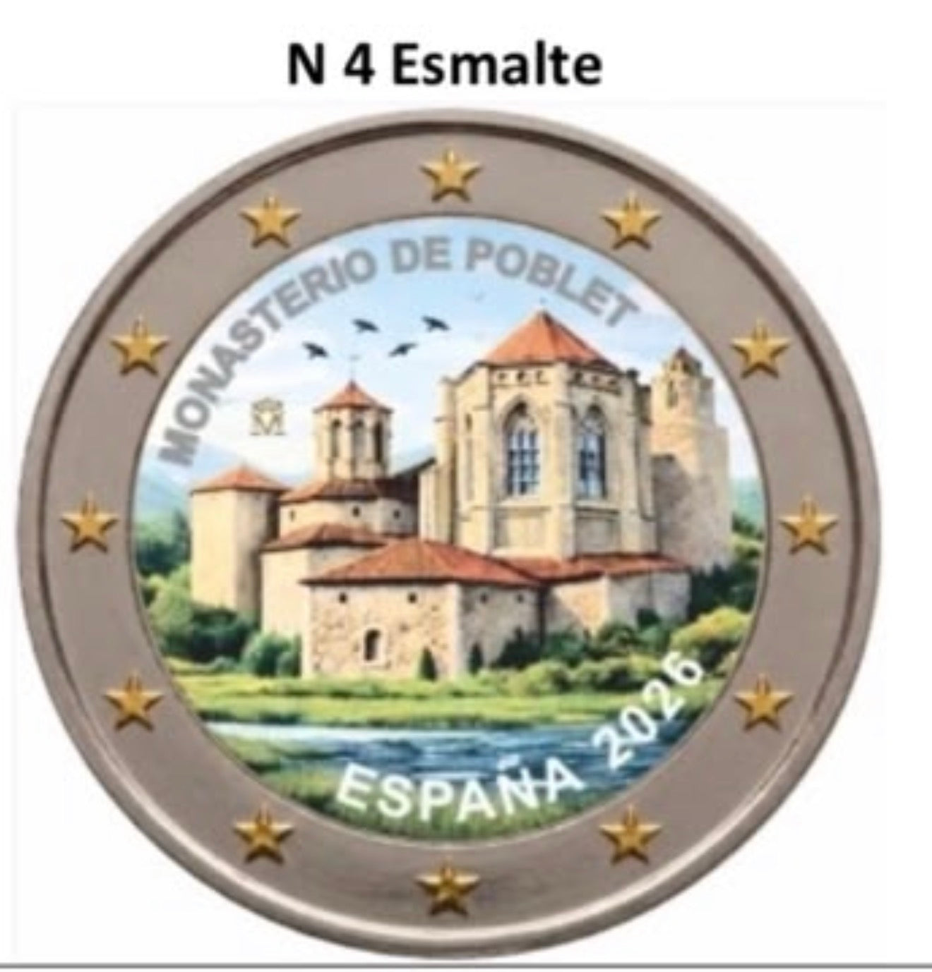 2 euros ESPAÑA 2026 -  Monasterio de Poblet COLOR 4