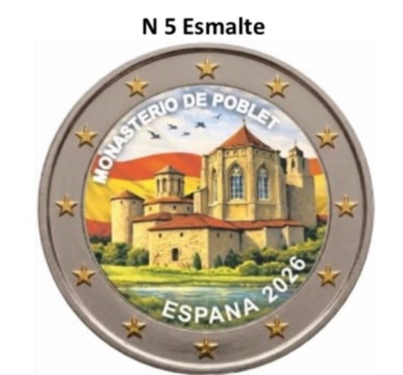 2 euros ESPAÑA 2026 -  Monasterio de Poblet COLOR 5