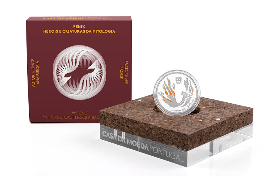 5 euros plata PORTUGAL 2025 - Fénix – De las cenizas al oro